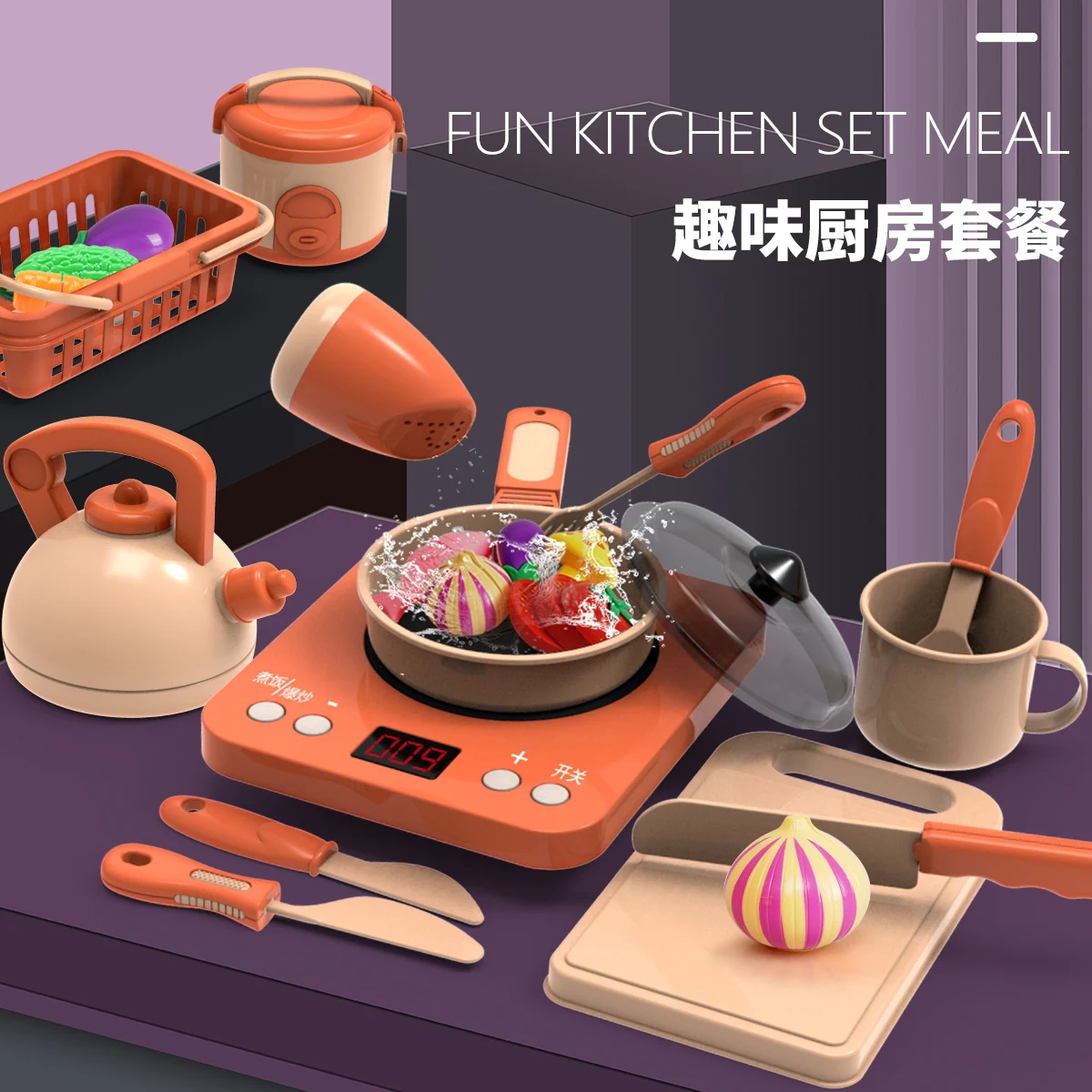 Children Kitchen Toys Simulation Kitchen Utensils Food Cookware Pot Pan Kids Pretend Play Set Toys For Girls Doll Food