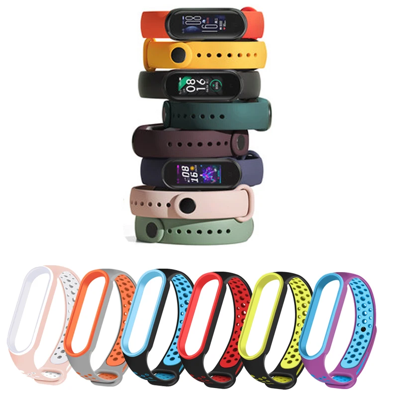 Lote-Strap Replacement Mi-Band Silicone Xiaomi Set for 4-5/3/Silicone/..