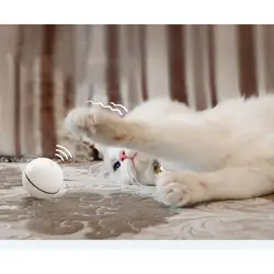 Интерактивная игрушка для кошек мяч-Умная игрушка для домашних животных Самовращение прокатный шар со встроенным светодиодный светильник