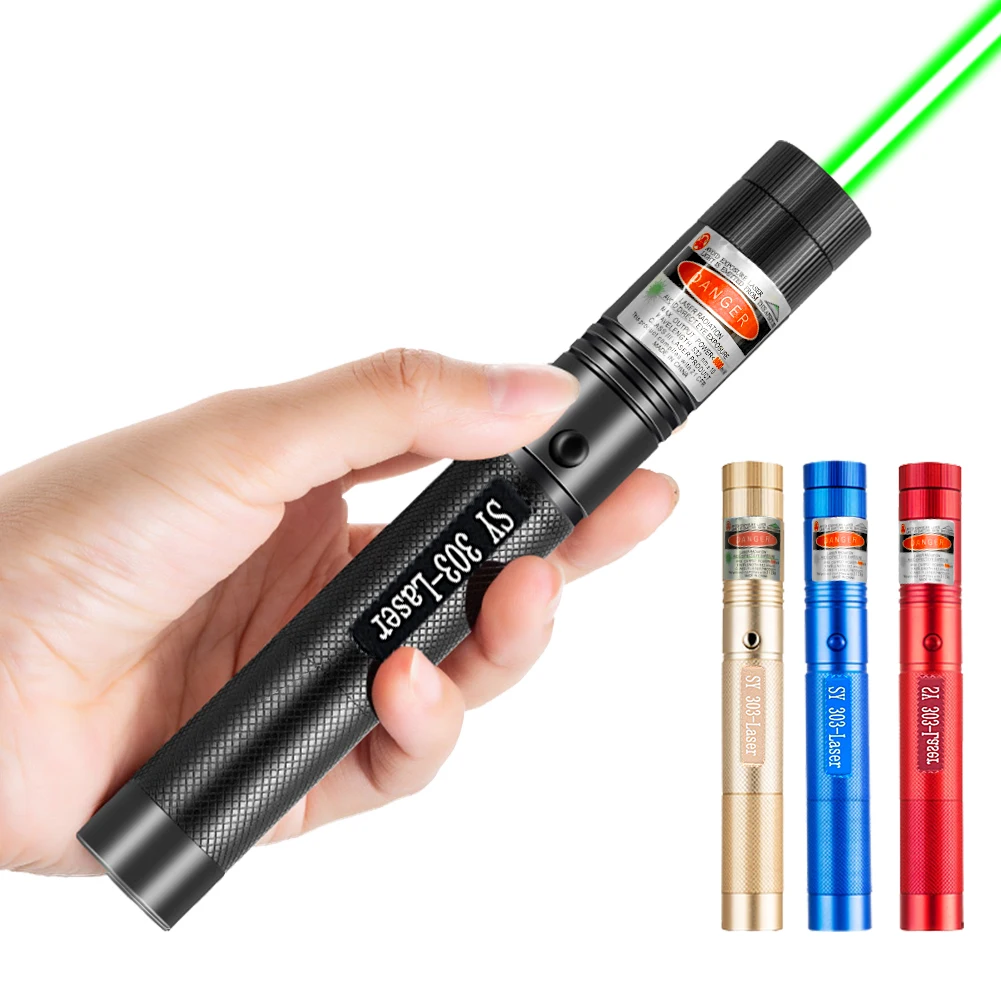 Description Picture 4 of itemPowerful Red Green Laser Pointer 10000m 4mW Laser 303 Sight Focus Adjustable Burning Lazer Torch Pen Sight Outdoor Hiking