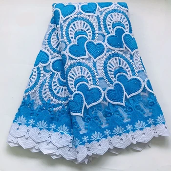 

Nigerian Lace Fabric African Lace Fabric High Quality Lace Fabric Sewing With Beads Stones French Lace Fabric The new listing