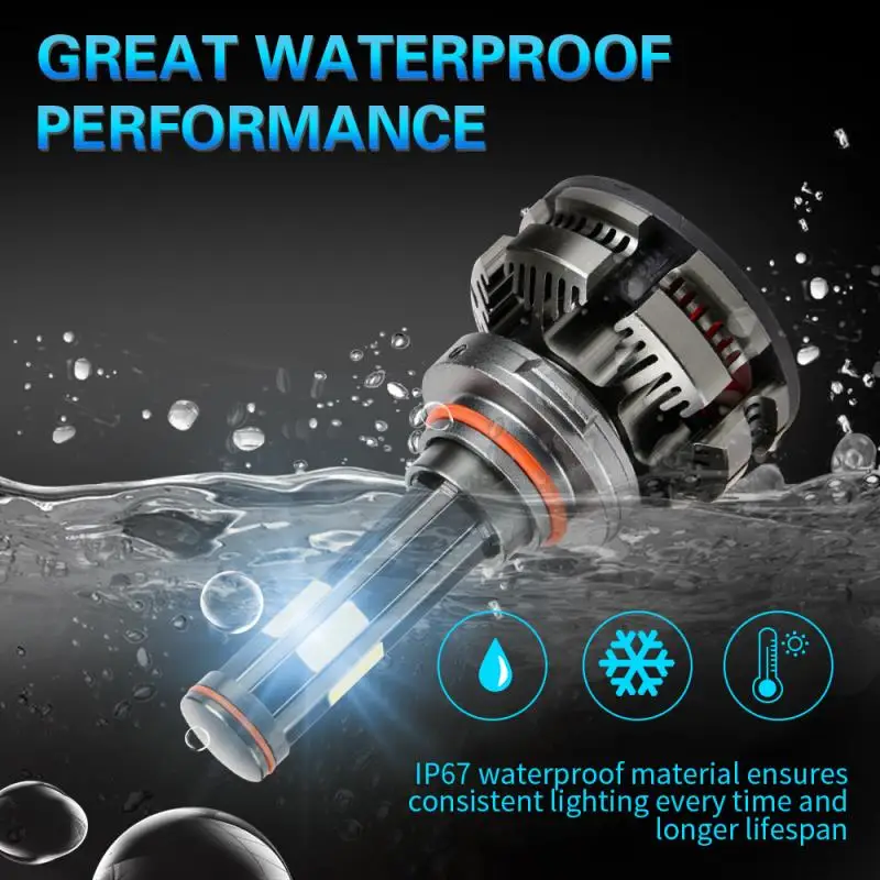 Skup INLONG 2 sztuk 9005 hb3 Led Canbus nie błąd h4 h7 żarówki Led H8 H9 H11 HB4 9006 reflektory Led Mini 6500K 16000LM światła przeciwmgielne