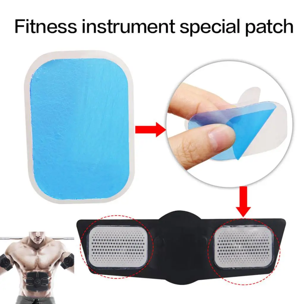 500Pcs ABS Abdominal Muscle Hydrogel Gel Pads Exerciser Accessory Practical