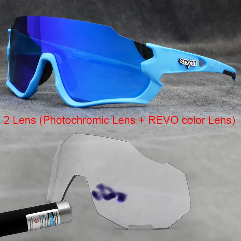 Photochromic Bicycle Sunglasses MTB Road Polarized Cycling Glasses 2 Lens Outdoor Sport Glasses Man Women Bike sunglasses skiing