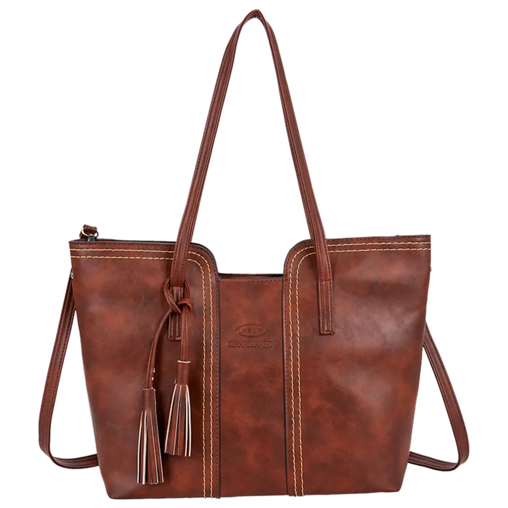 Ретро женская сумка с кисточками на цепочке на одно плечо большая сумка Большая вместительная сумка-мессенджер известная дизайнерская женская сумка/сумочка клатч кошелек