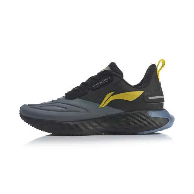 Li-Ning Men LN CLOUD V SHIELD Cushion Running Shoes WATERSHELL LiNing Waterproof Sport Shoes Sneakers ARHP143 SOND19 - Цвет: ARHP143-2H