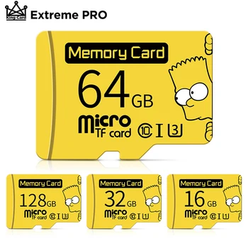 

Cartoon Micro SD TF Card 16GB 32GB 64GB Class 10 Microsd flash usb memory card mini pen drive card 128GB 256GB for Smartphone