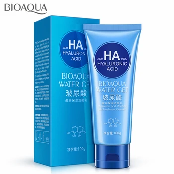 

BIOAQUA Hyaluronic Acid Facial Cleanser Moisturizing Whitening Oil Control Deep Cleansing Beauty Face Skin Care Products 100g