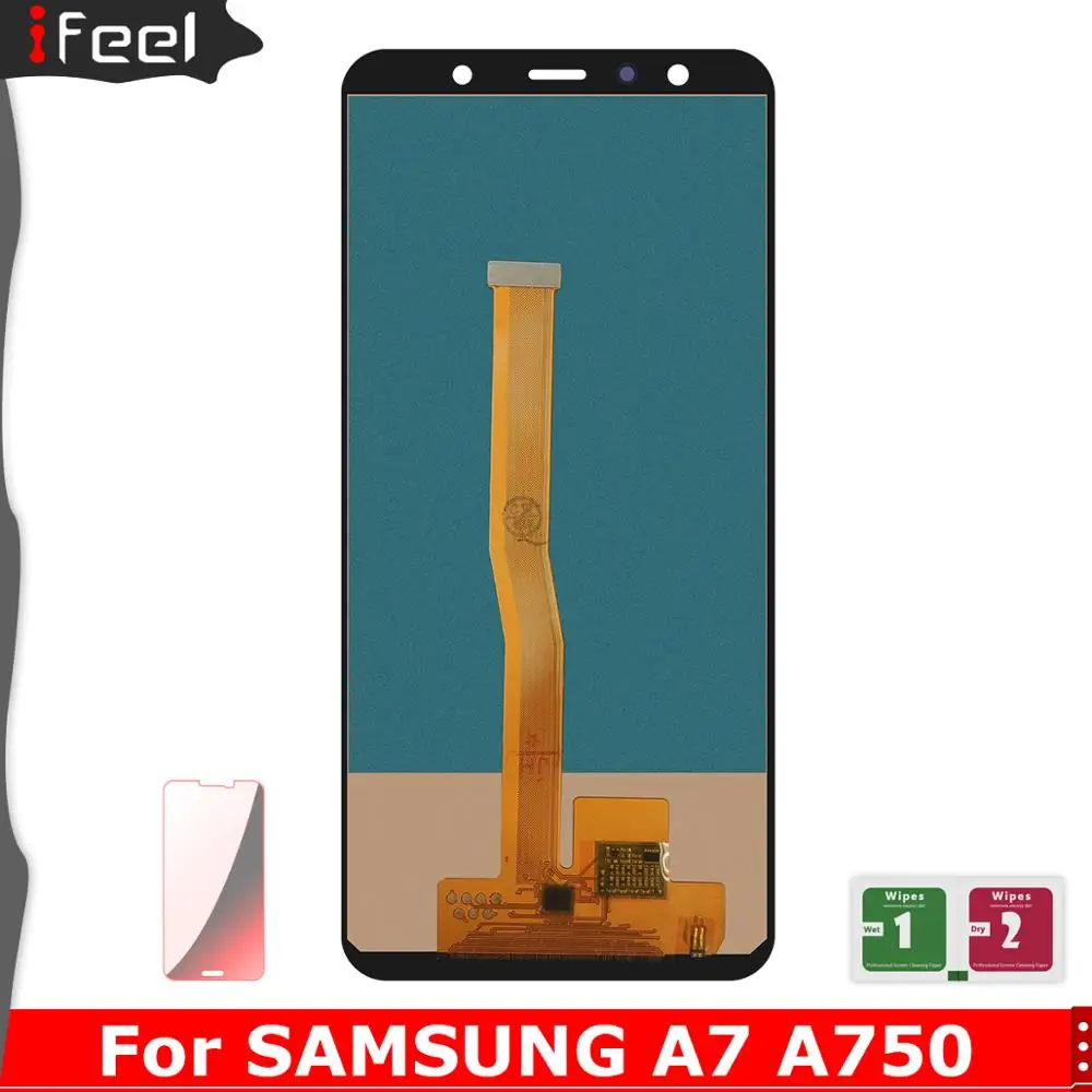 

For Samsung Galaxy A7 2018 A750 A750F SM-A750F A750FN A750G LCD Display+Touch Screen Digitizer Assembly Free Gift