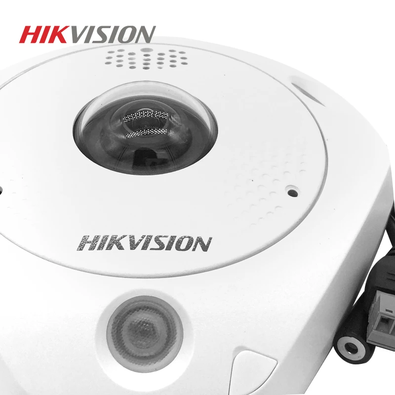 HIKVISION DS-2CD6362F-IVS китайская версия 6MP рыбий глаз вид Водонепроницаемая ip-камера Поддержка SD карты/PoE/IR ONVIF