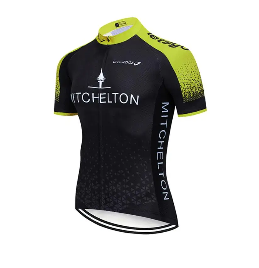 cycling jersey 1 MITCHELTON велосипедная майка 12D гелевая подкладка велосипедные шорты tenue cycliste homme летние быстросохнущие велосипедные шорты - Цвет: cycling jersey 1