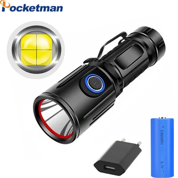

led Ultra Bright XHP50 LED Flashlight USB Rechargeable Torch 5 Modes Zoomable Flashlight Waterproof Torch Use 26650 Battery