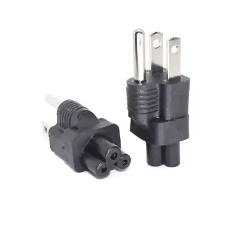 

USA NEMA 5-15P To IEC 320 C5 Power Plug Adapter C5 3 prong Eeceptacle To American 3 prong Converter