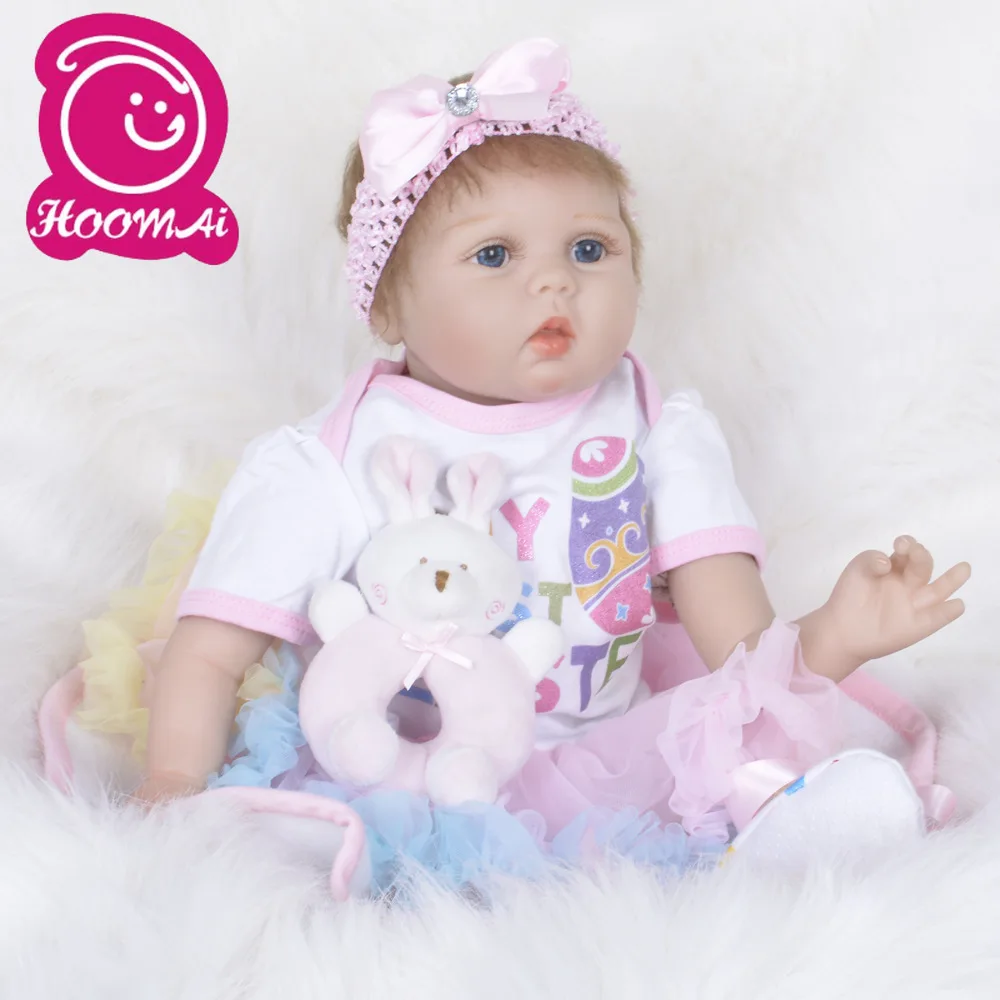 55 см Силиконовые мягкие тканевые куклы Reborn Baby реалистичные детские игрушки для