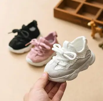 

2019 New Autumn Children Shoes Unisex Toddler Boys Girls Sneakers Mesh Breathable Fashion Casual Kids Shoes Size 21-30