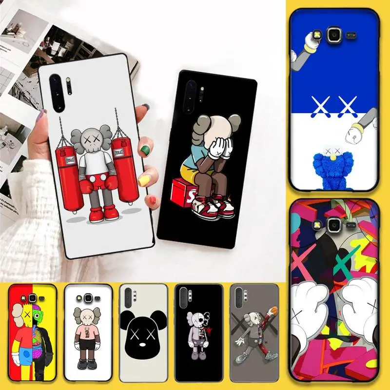 

KPUSAGRT Luxury design kaw Soft black Phone Case For Samsung Note 7 8 9 10 Lite Plus Galaxy J7 J8 J6 Plus 2018 Prime
