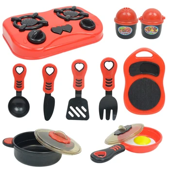 

Mini Kitchen Children Cookware Pot Baby Kids Toddler Play House Toy Kitchen Utensils Cooking Pots Pans Food Dishes Cookware