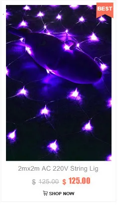 20set LED Net Light 1.5*1.5M/3*2M/6*4M 8 kinds of Patterns Weaving String Lights Christmas Garland Holiday Light Garden
