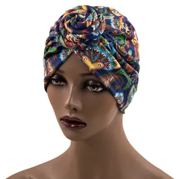 2021 Fashion Elastic Hijab Bands Ladies Turban African Printed Swirl Turban Fashion Sole Toe Cap african dresses for women 1