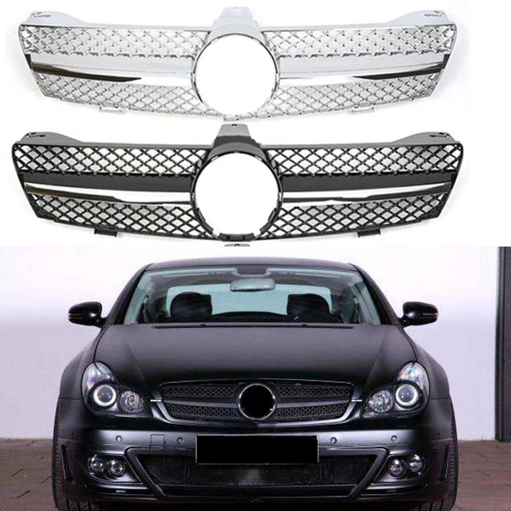 Front Racing Center Grille Facelift Bumper Grill For Mercedes Benz W219 CLS Class 2005 2006 2007 | Автомобили и мотоциклы