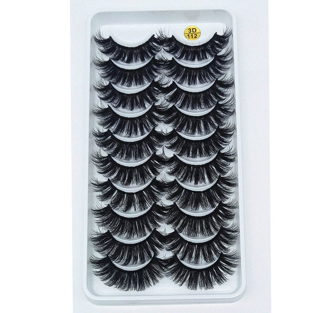 8 Pairs 3D Mink False Eyelashes Natural Wispy Fluffy Dramatic Volume Fake Lashes Extension Handmade Cruelty-free Eyelash