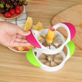 

Apple Cutter Slicer Stainless Steel Corer Cutter Remover Pear Divider Fruit Vegetable Tools Kitchen Accessories Cut Pee