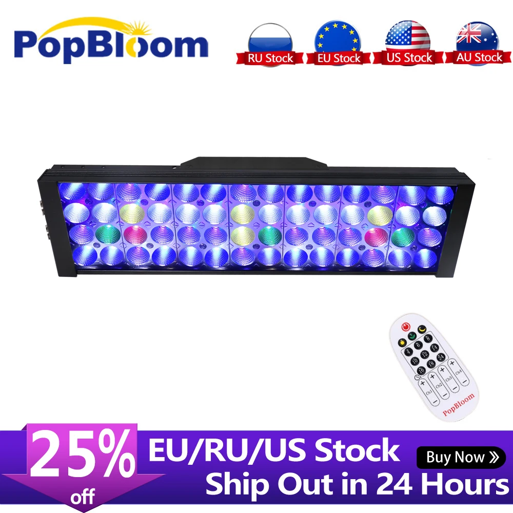 PopBloom аквариумный светильник светодиодный риф морской аквариум лампа для