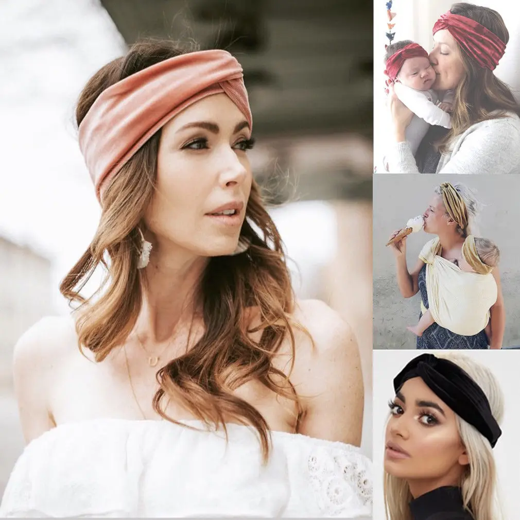 Brand New Twisted Hair Wrap Headband Stretchable Turban Yoga Hairband