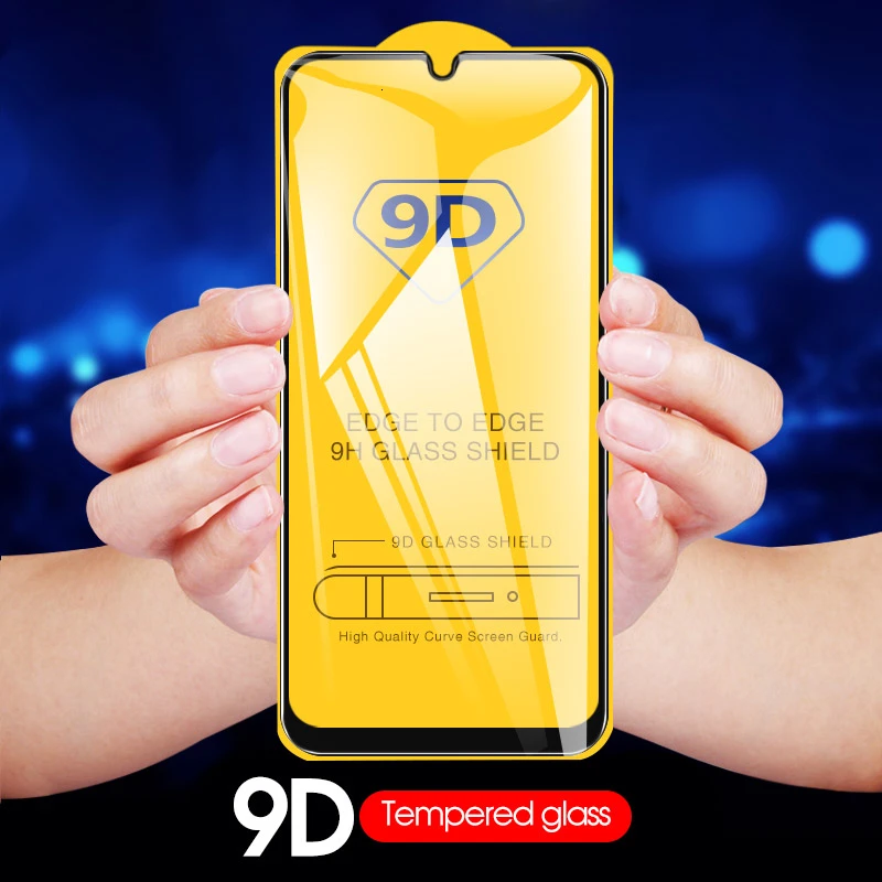 1000 шт 9D закаленное стекло для samsung Galaxy M40 M30 M20 M10 S10e S7 Note 5 J2 Plus A2 Core полное покрытие экрана Защитная пленка