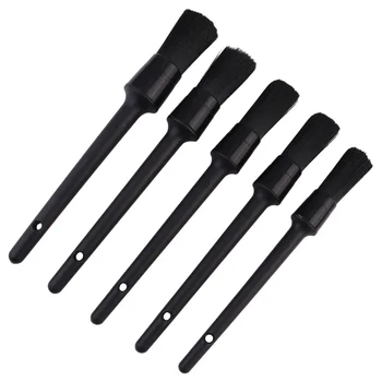 

5pcs Car Cleaning Brushes Durable Detail Brush Set Car Cleaner Brush Set Soft Vehicle Cleaning Brush for Engine Wheels Motorcycl