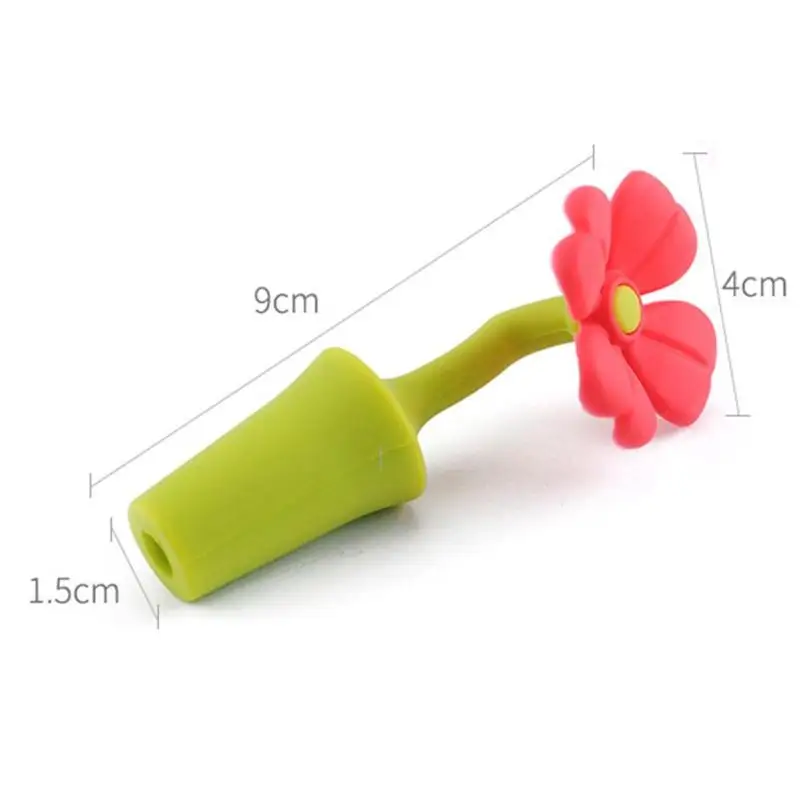 Силиконовый в форме цветка пробка для бутылки вина