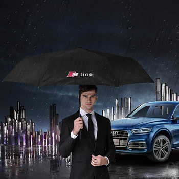 

Car Wind Resistant Three Folding Automatic Umbrella For Audi A1 A4 A6 A5 A7 A8 C5 C6 C7 B5 B6 B7 B8 B9 80 90 100 A3 8V V8 8P 8L