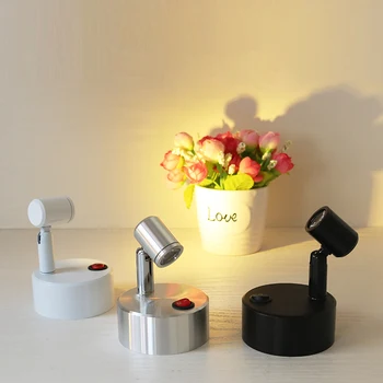 

Led Small Downlights Jewellery Showcase Mini- Concise Exhibition Counter Wireless Since Bring Power Battery Lamp lo4525