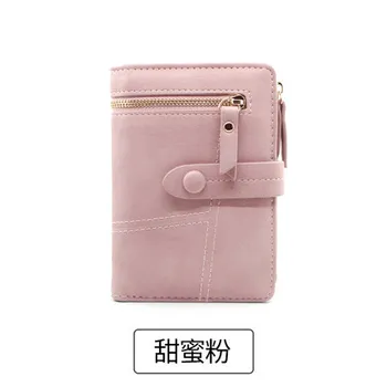 

Women's wallet female short section 2020 new student folding multi-function clutch small wallet womens wallets and purses PU