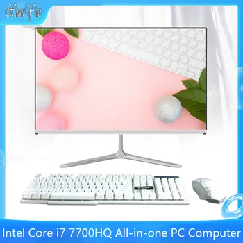 

XUANYAO Ultra Slim All-in-one PC Computer 21.5 inch Screen Desktop Computer Intel Core i7 7700 HQ Screen Office Keyboard Mouse