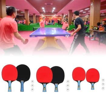 

Long Short Handle Table Tennis Set Racquet Sports Ball Racket Professional Indoor Outdoor Horizontal Vertical Family Activity