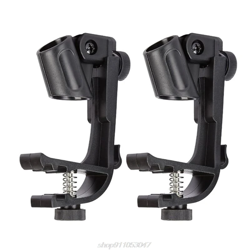 Microphone Mic Clamp Stand Holder Bracket Clip Shockproof Mount