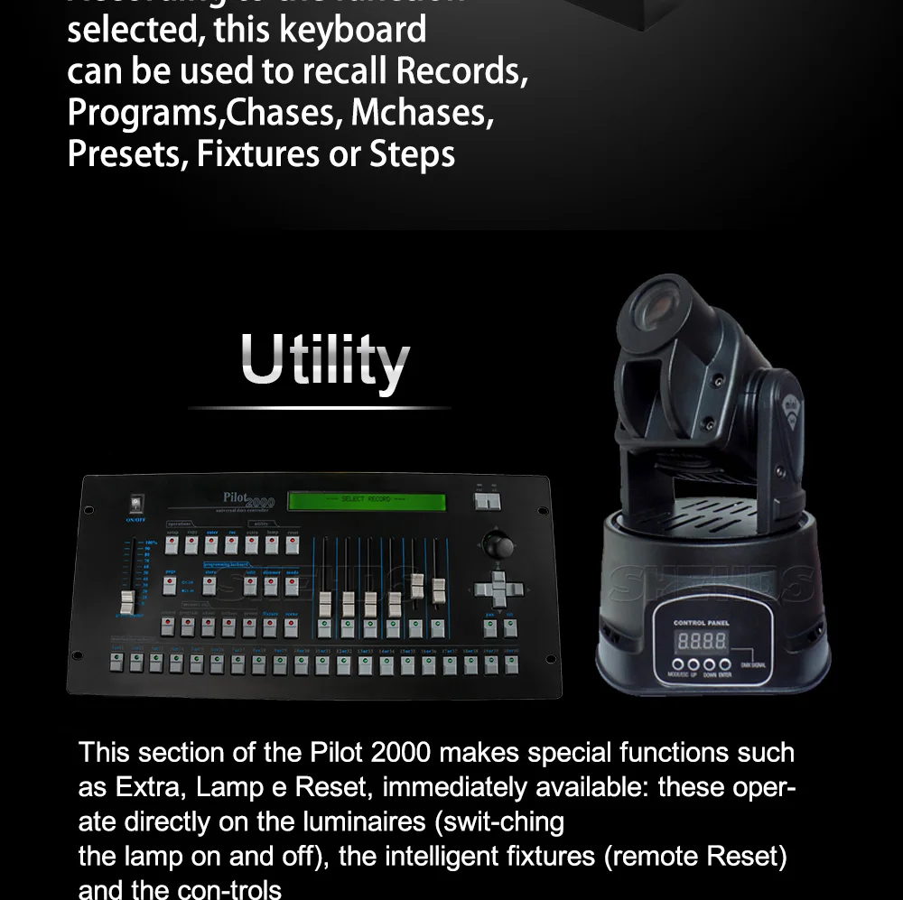 SHEHDS сценический DMX консоль Пилот 2000 DMX 512 контроллер сценический эффект светильник ing оборудование подходящий сценический светильник DJ оборудование