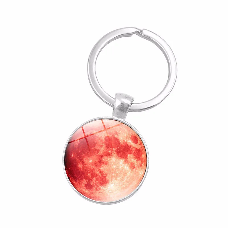 

Accessories Galaxy Moon Planet Time Stone Keychain Pendant Metal Key Ring