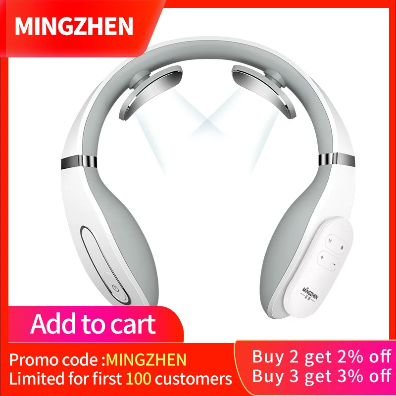 

MINGZHEN Battery Electric Neck Massager& Pain Relief Tool Health Care Relaxation Cervical Vertebra Physiotherapy