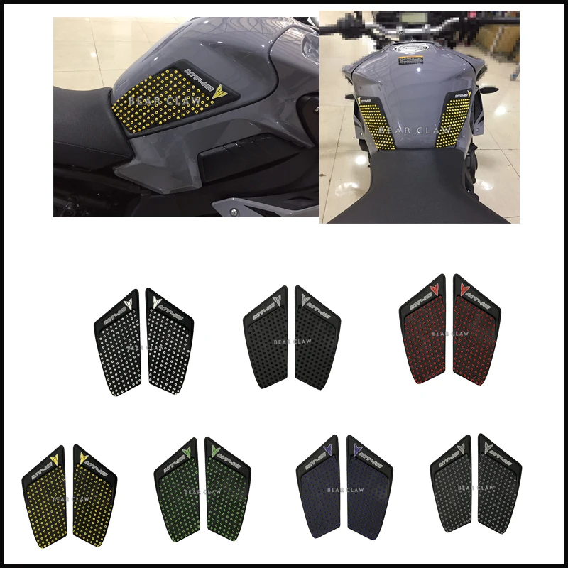 For YAMAHA MT10 MT-10 FZ-10 FZ10 2016-2017 Motorcycle Tank Traction Pad Side Gas Knee Grip Protector Anti slip sticker