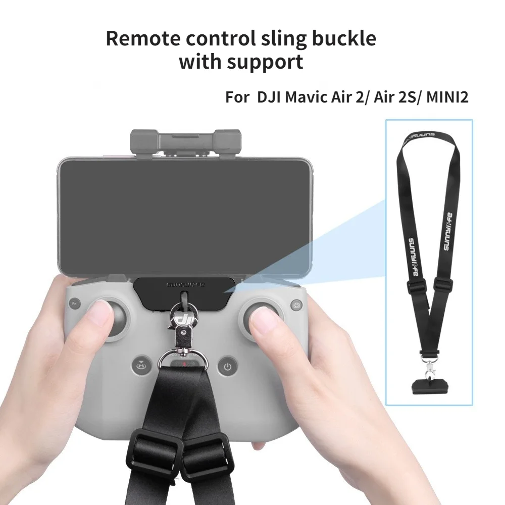

Кронштейн-Крючок для пульта дистанционного управления DJI Mavic Air 2/ Air 2S/ MINI2 с регулируемым ремешком