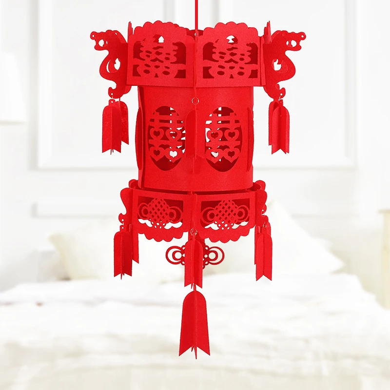 

1 Pc Hanging Lantern Traditional Chinese Red Lanterns Festival Hanging Decors Good Luck Auspicious For Home Decoration New 2019
