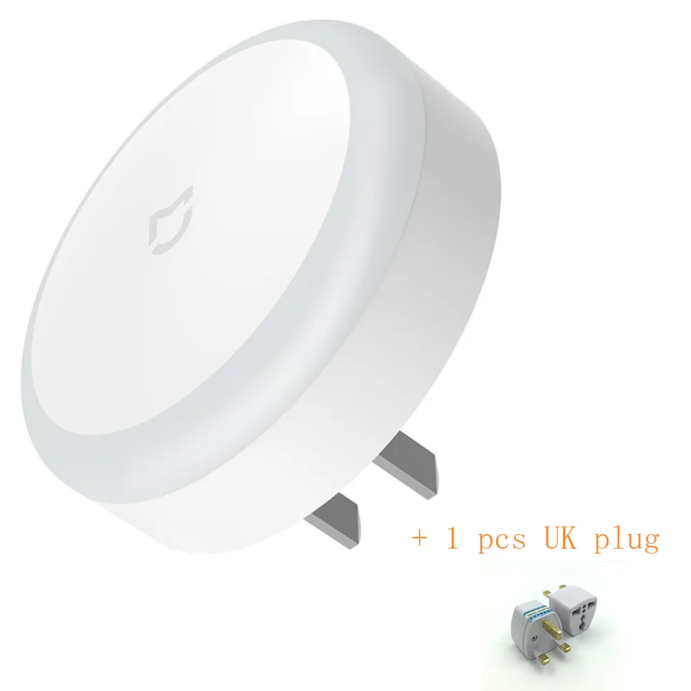 Xiaomi Mijia светодиодный Ночной светильник с сенсором Сенсорное управление Умный домашний ночник для спальни коридор без синего светильник - Цвет: UK plug