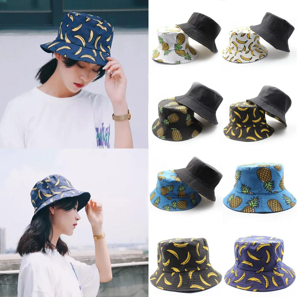 Un Xe Chapeau De Soleil Bob Bucket Hat Réversible Été Chapeau Seau