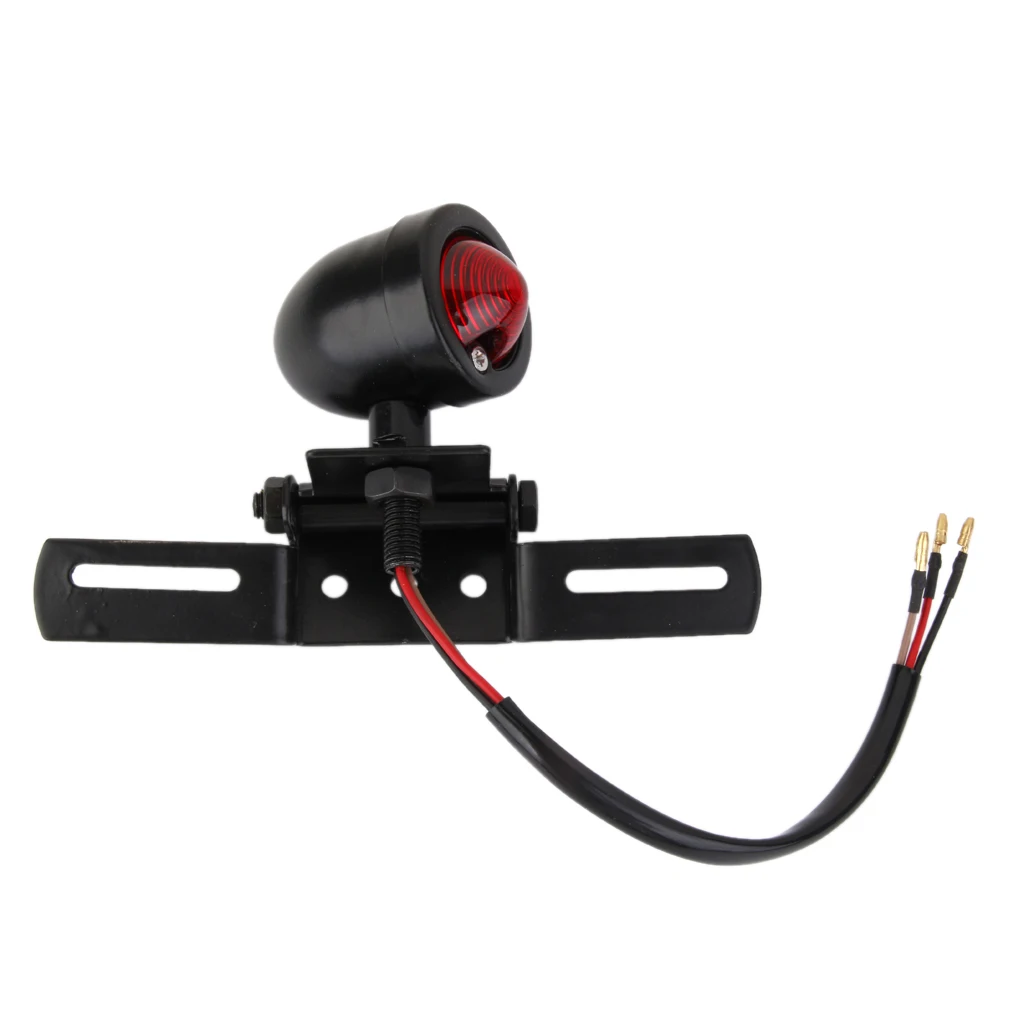 Motorcycle License Plate Tail Light Bracket Mount Custom Bobber Chopper Universal Fits For Honda For Yamaha For Suzuki