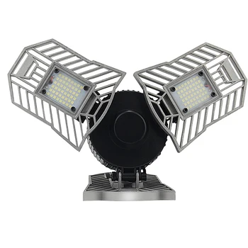 

110V 220V Led 60W Deformable Lamp 6000lm Super Bright 3 Adjustable E27 Led Lamp Bulbs Heat Dissipation Garage Industrial Light