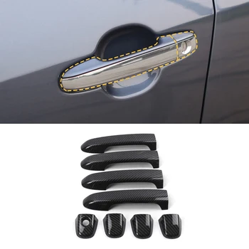 

Car Accessories ABS Carbon Gate Door Handle Trim Frame Sticker Cover Exterior Decoration Molding for Toyota Camry XV50 2011-2017