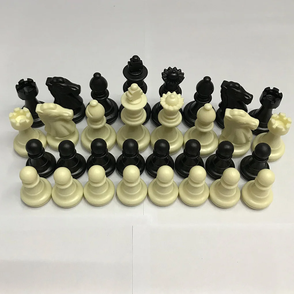 32PCS/Set Plastic International Chess Game Kit Pieces Leisure Entertainment Chess Without Chessboard Gift Interactive Toy magnetic chess set board game wooden chess chess pieces and board table games chess puzzle game chess pieces