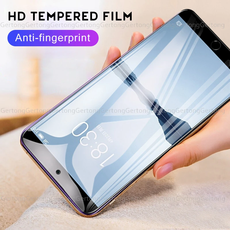 

Full Protective Screen Protector Shockproof Glass For Meizu 16 Plus 15 M5S for Meizu M6 M5 M3 Note With White Side Repair Glue
